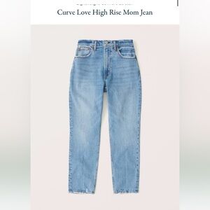Abercrombie Mom Jean high rise curve love